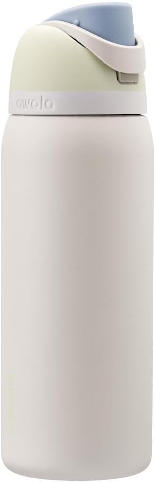Owala FreeSip Insulated Stainless Steel Water Bottle with Straw, BPA-Free Sports Water Bottle, Great for Travel, 24 Oz, Black Cherry