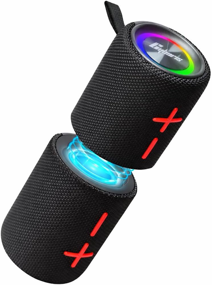 2 in 1 Magnetic Dual Splittable Bluetooth Speaker, IPX6 Waterproof Split Portable Wireless Speaker with 20W Loud Stereo Sound, Bluetooth V5.3, 24H Playtime, Multiple pairing for Home,Outdoor or Travel