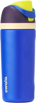 Owala FreeSip Insulated Stainless Steel Water Bottle with Straw, BPA-Free Sports Water Bottle, Great for Travel, 24 Oz, Black Cherry