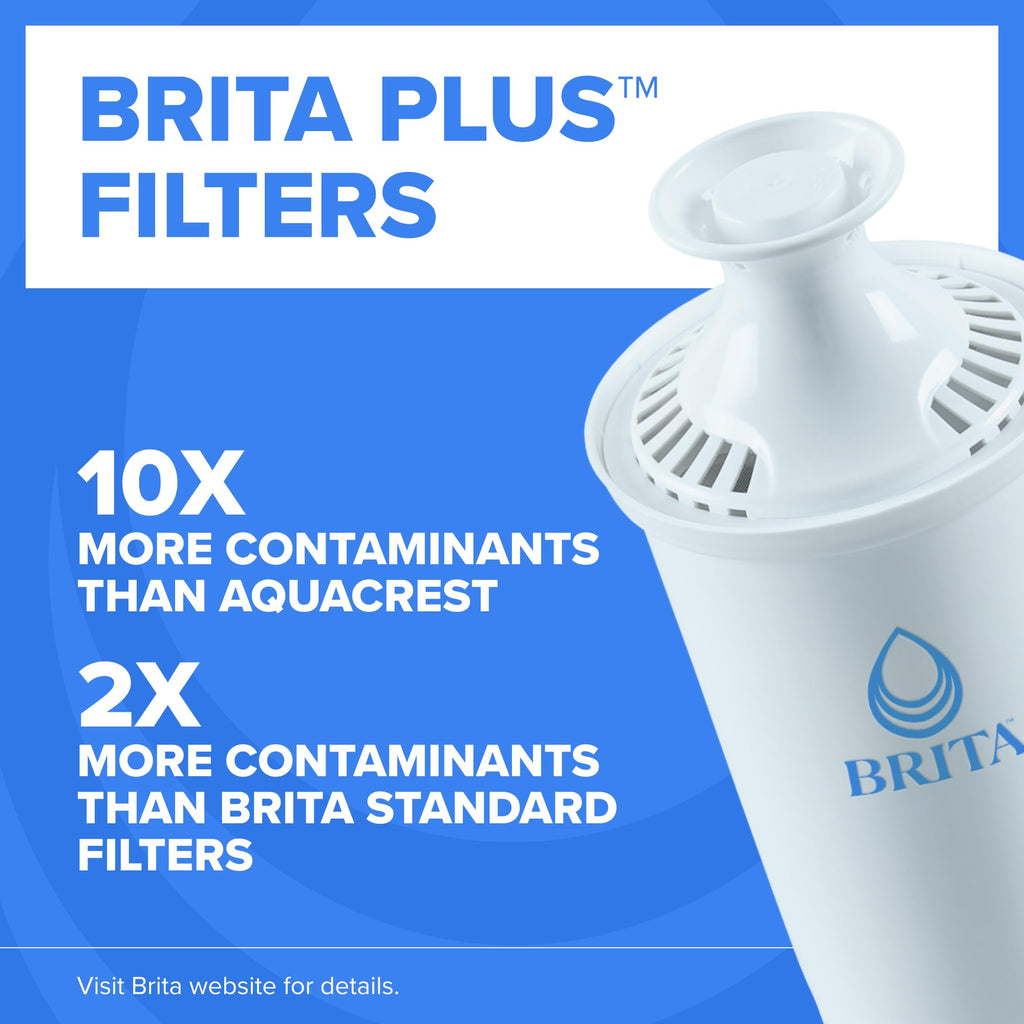 Brita UltraMax Large Water Dispenser with 1 BritaPlus Filter, 27 Cup Capacity, Black (Package May Vary)