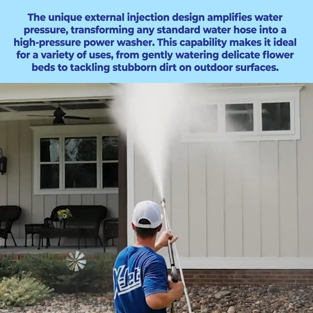 X-Jet M5 Nozzle Only #16 - Adjustable Long-Range External Injection Pressure Washing - From 0 to 60 Degree Spray Pattern - Replacement Nozzle for X-Jet M5 Kit- W/ 2000 to 4500 PSI 5-6.5 GPM