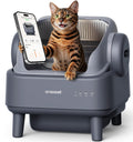 oneisall Self Cleaning Litter Box for Large&Multiple Cats: Ease S1 Open-Top Cat Litter Box Easy Rinsable Clean, with Safety Protection & Large Capacity for Indoor House Cats(40pcs Waste Bags Included)