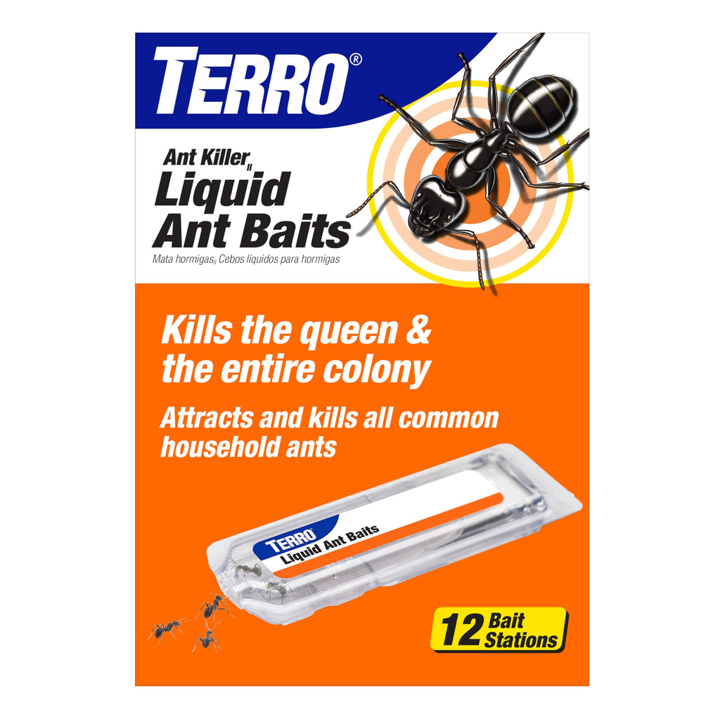 Terro, Ant Killer Bait Stations T300B - Liquid Bait to Eliminate Ants - Bait System - Stations for Effective Indoor Ant Control, 12 Count