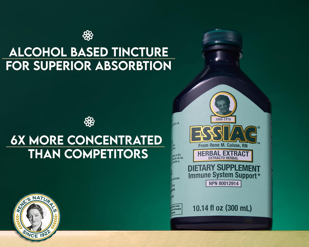 Essiac Original Herbal Liquid Extract – 10.14 fl oz Bottle | Powerful Antioxidant Blend to Help Promote Overall Health & Well-Being | Original Formula from 1922