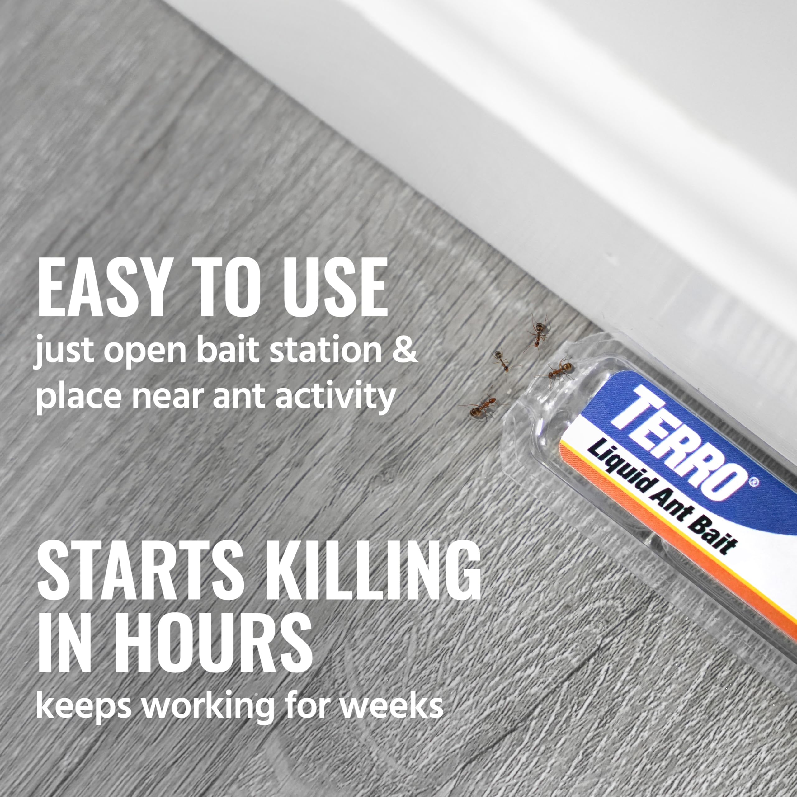 Terro, Ant Killer Bait Stations T300B - Liquid Bait to Eliminate Ants - Bait System - Stations for Effective Indoor Ant Control, 12 Count